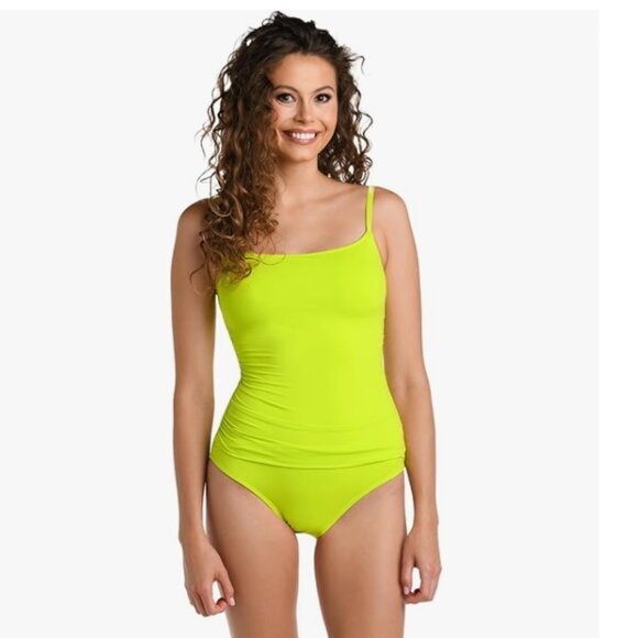 La Blanca Swim Island Goddess Rouched Body Lingerie Mio One Piece Swimsuit Size Poshmark